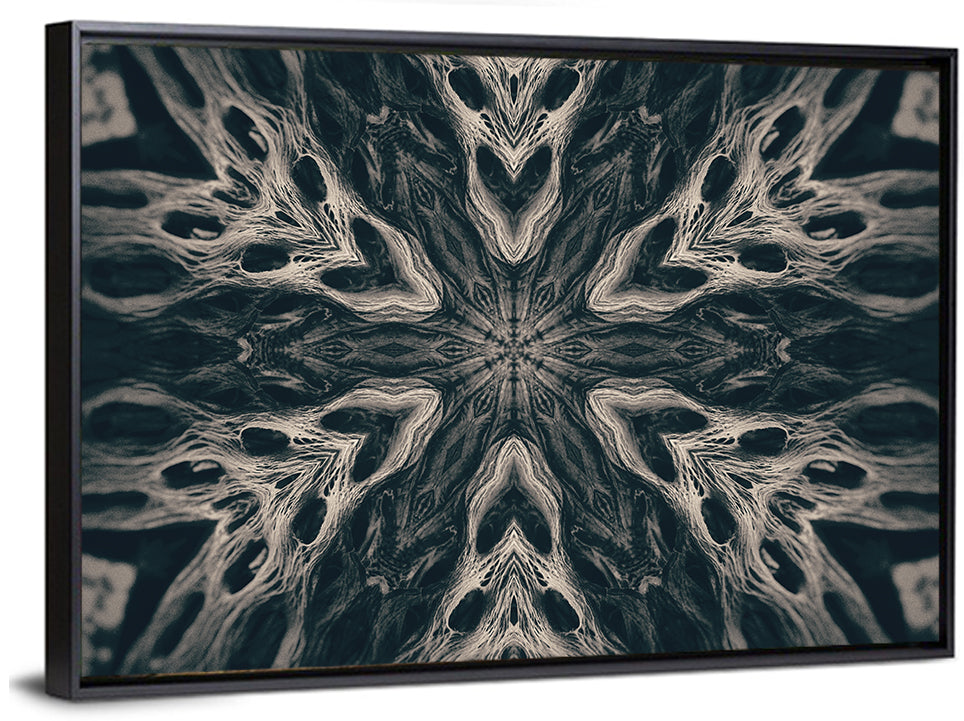 Black Gothic Demon Mandala Wall Art