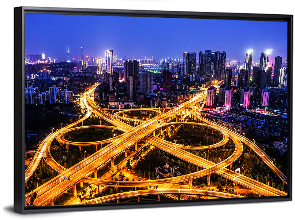 Hanyang District Interchange Nightscape Wall Art