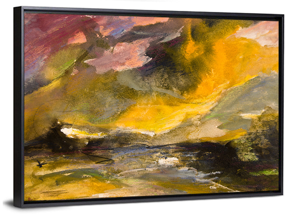 Coastal Storm Over Distant Water Wall Art