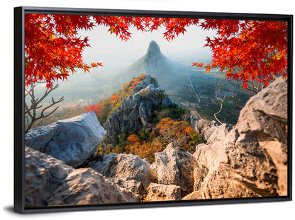 Khao Nor Maple Framed Peak Wall Art