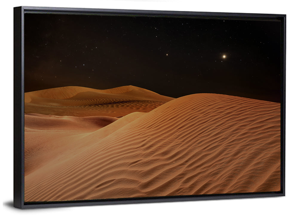 Starry Desert Night Wall Art
