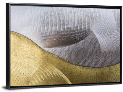 Thin Line Metallic Abstract Wall Art
