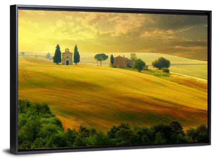 Tuscany Golden Hour Landscape Wall Art