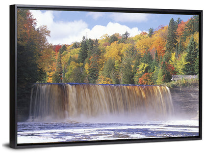 Tahquamenon Falls Autumn Waterfall Wall Art