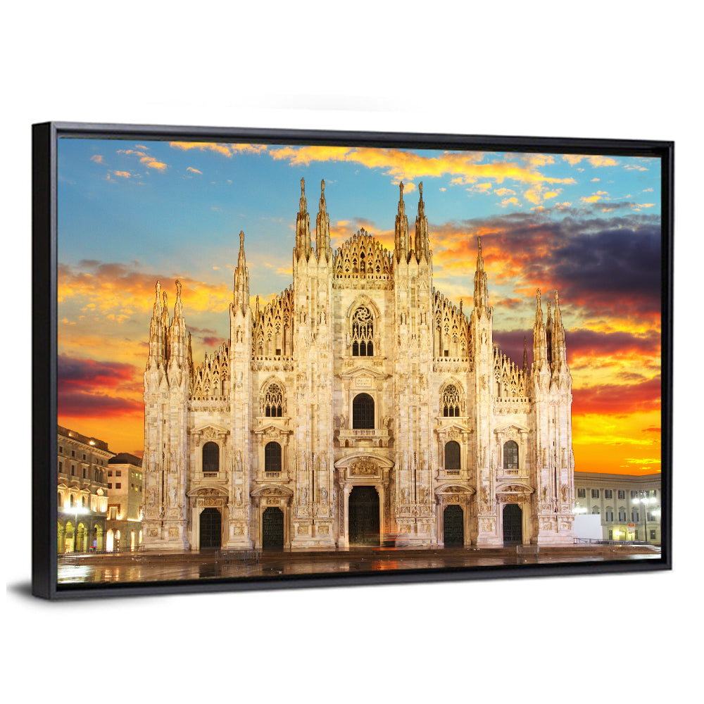Milan Duomo at Sunset Wall Art