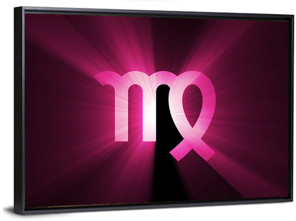 Radiant Virgo Symbol Wall Art