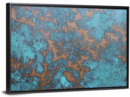 Oxidized Copper Patina Abstract Wall Art