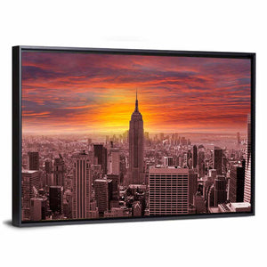 New York City Sunset Wall Art