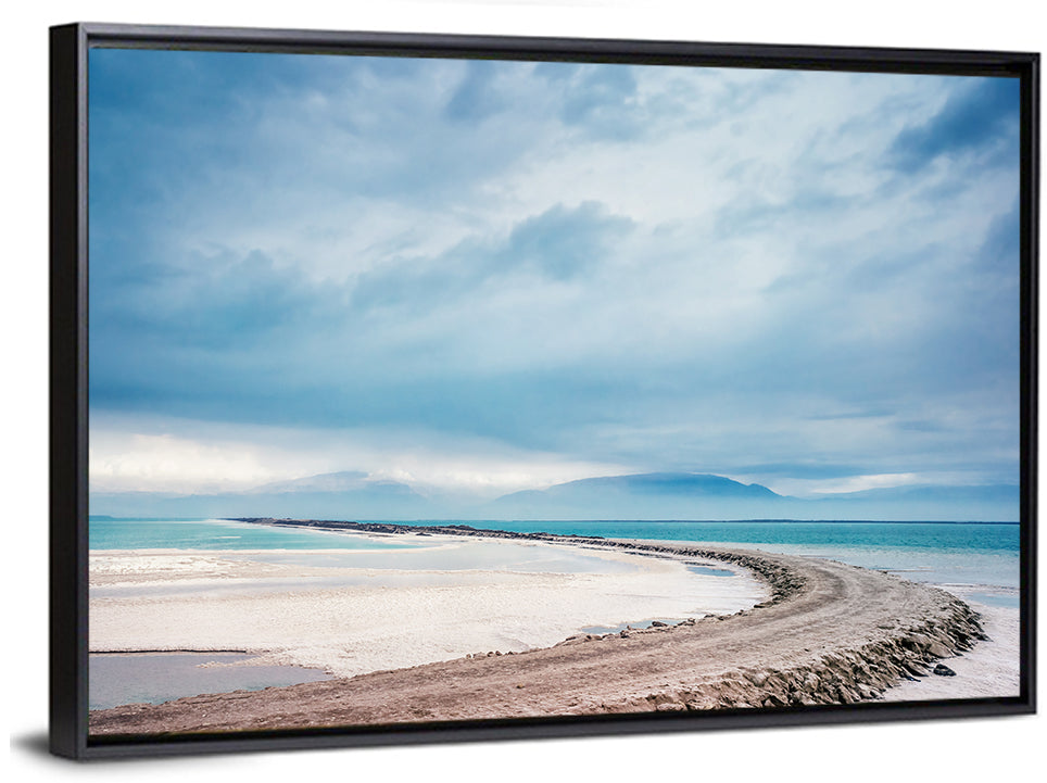 Dead Sea Salt Flats Coastline Wall Art