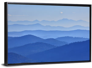 Foggy Mountains Valley Wall Art