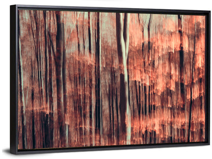 Autumn Forest Blur Wall Art