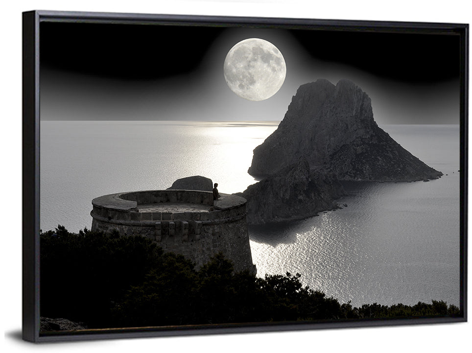 Pirates Tower Moonlit Watchtower, Ibiza Wall Art
