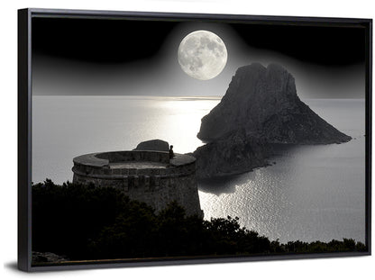 Pirates Tower Moonlit Watchtower, Ibiza Wall Art
