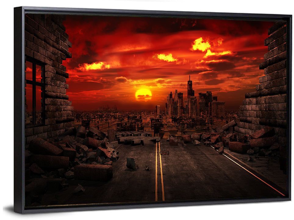 Apocalyptic Sunset Wall Art