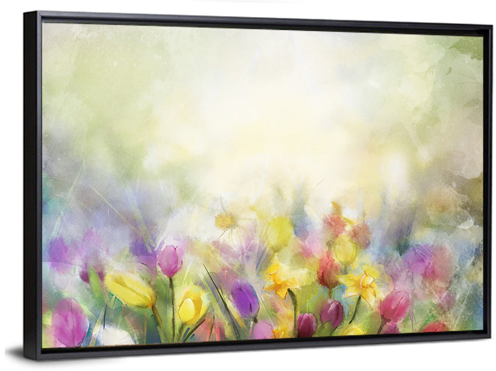 Blurred Floral Meadow Wall Art