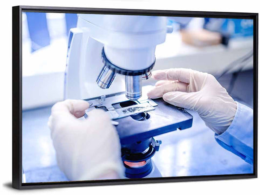 Laboratory Microscope Close-up Wall Art