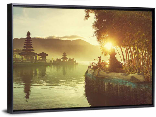 Pura Ulun Danu Bratan Sunrise Wall Art