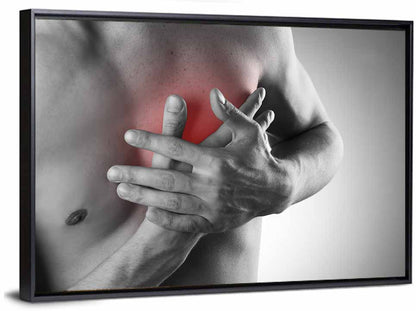Clenched Hands Over Heart Wall Art