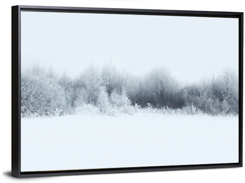 Frosted Winter Forest Wall Art