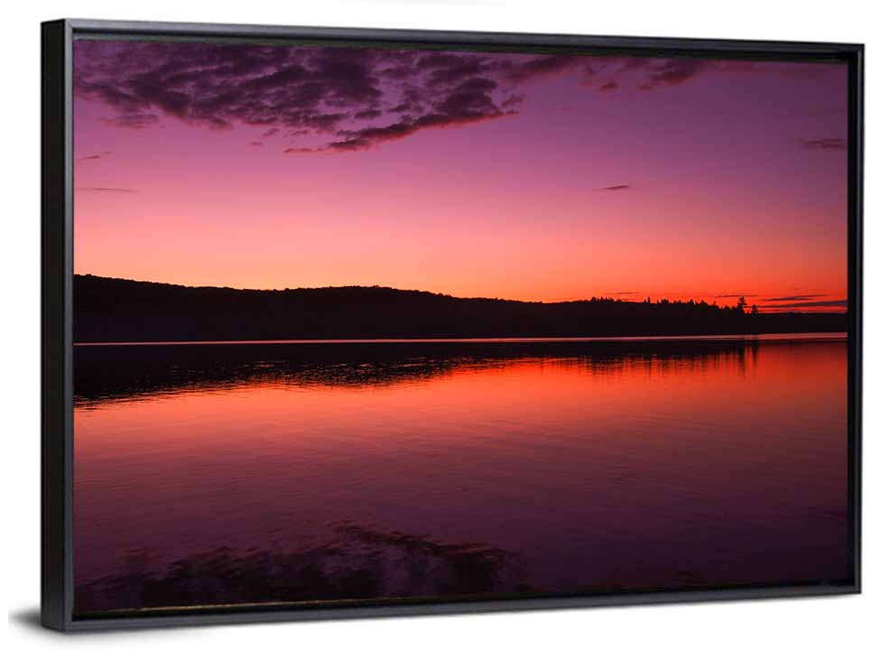 Sunset Over Algonquin Lake Wall Art