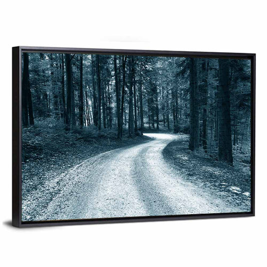 Sandy Forest Road at Dusk Wall Art