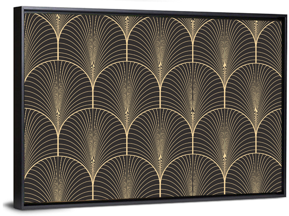 Antique Deco Fan Pattern Wall Art