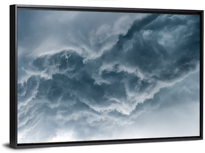 Turbulent Storm Cloud Abstract Wall Art