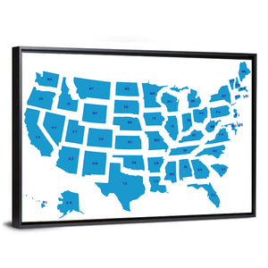 USA Map Wall Art