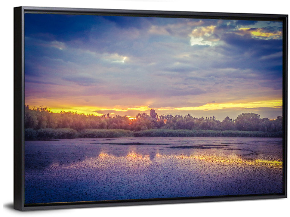 Danube Delta Golden Sunset Wall Art