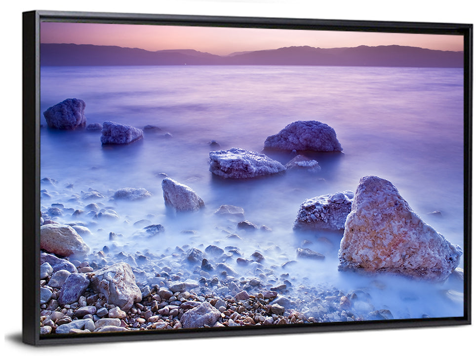 Dead Sea Salt Rocks at Dawn Wall Art