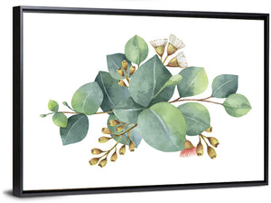 Green Eucalyptus Leaves Wall Art