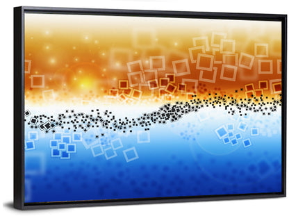 Data Transfer Wave Wall Art