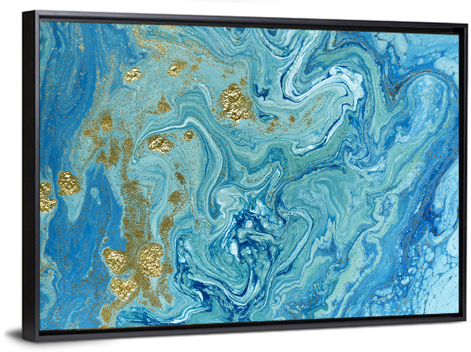 Blue Marble Streams Wall Art