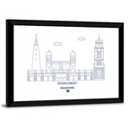Faisalabad Clock Tower Skyline Wall Art