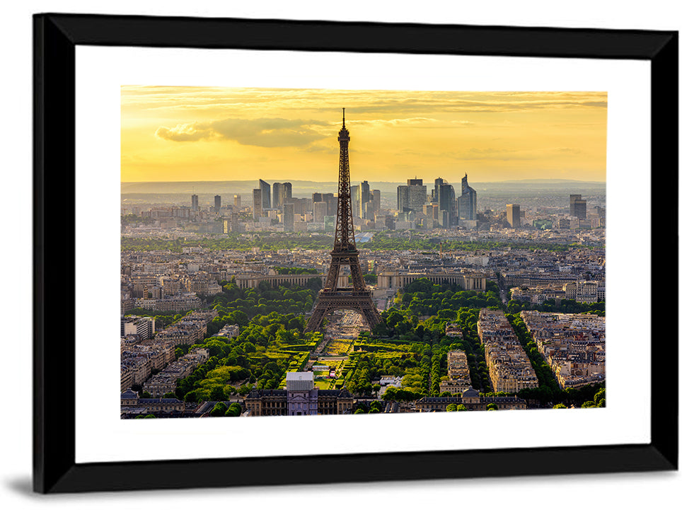 Eiffel Tower at Golden Hour Wall Art