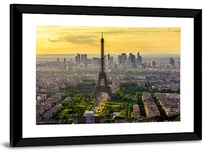 Eiffel Tower at Golden Hour Wall Art