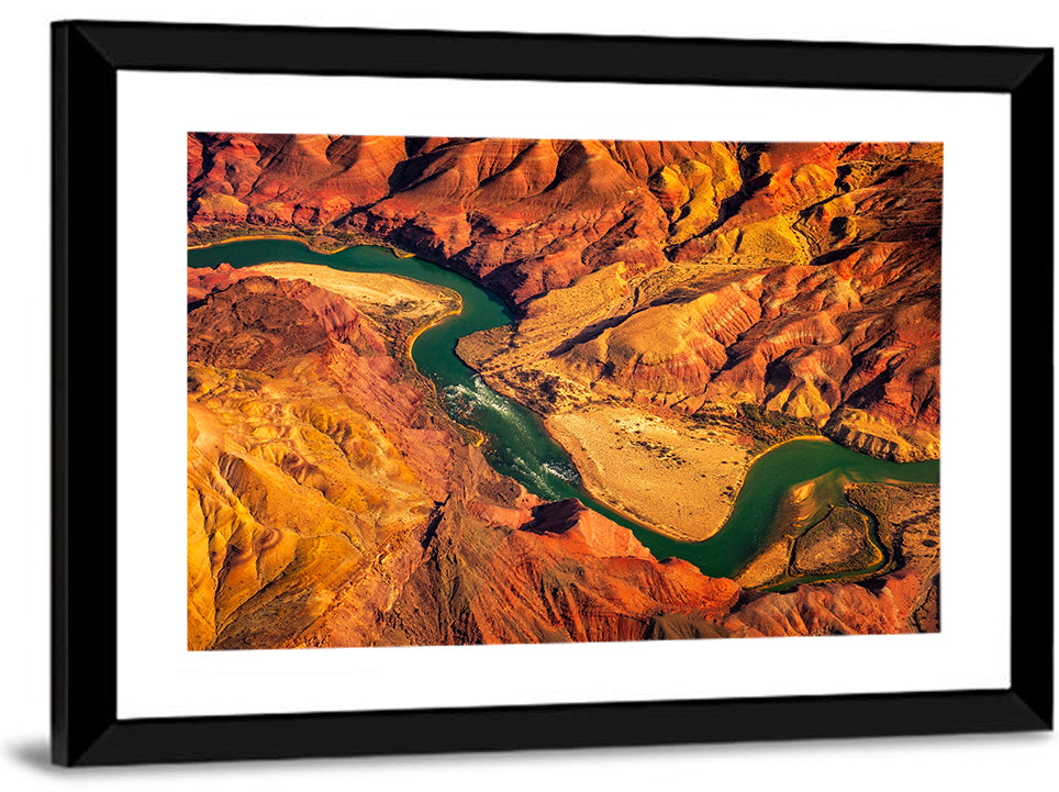 Aerial Colorado River Canyon Wall Art