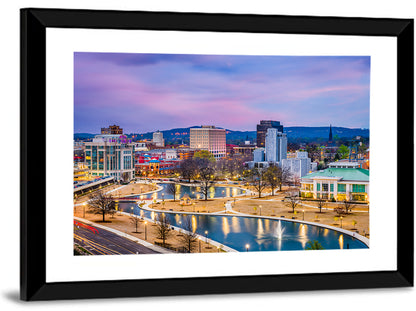 Huntsville Twilight at Big Spring Park Wall Art