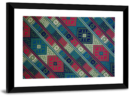 Handwoven Geometric Textile Wall Art