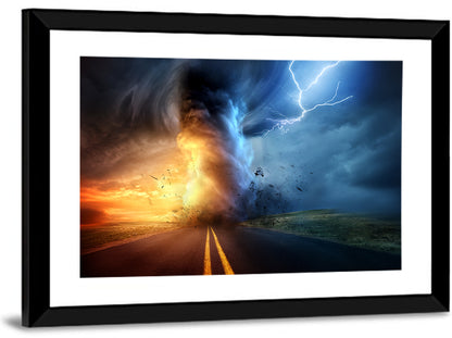 Road to a Twisting Tornado Wall Art
