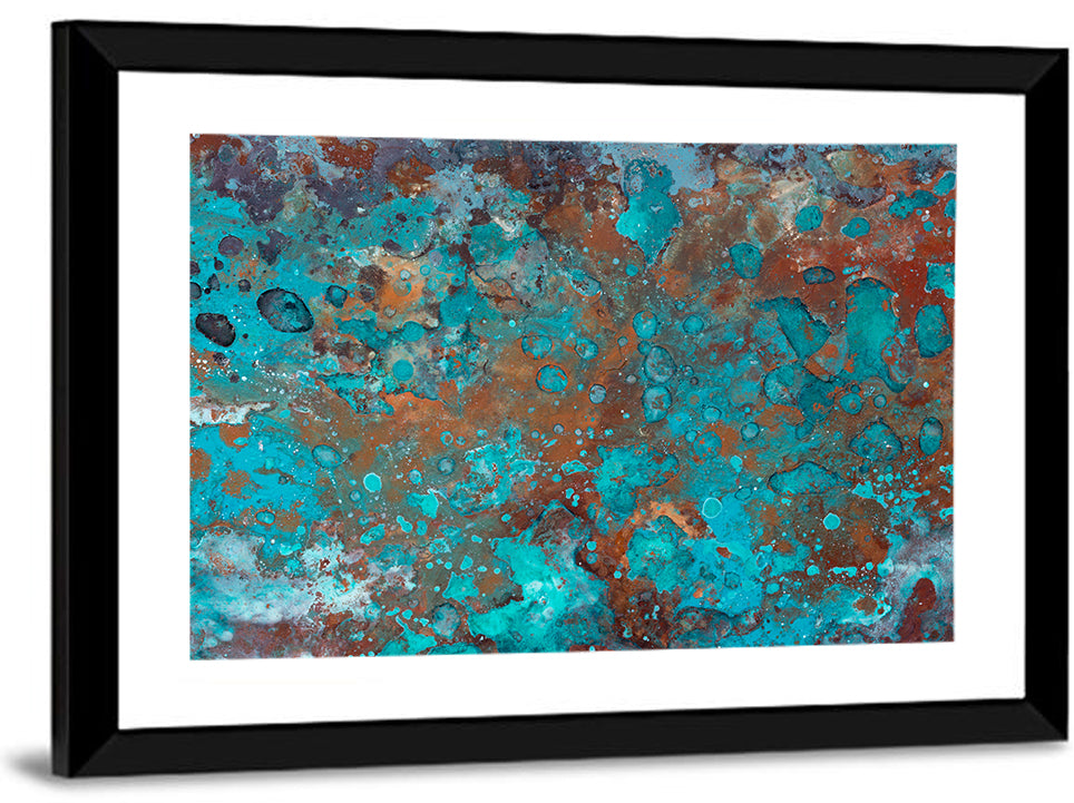 Oxidized Metal Abstract Texture Wall Art