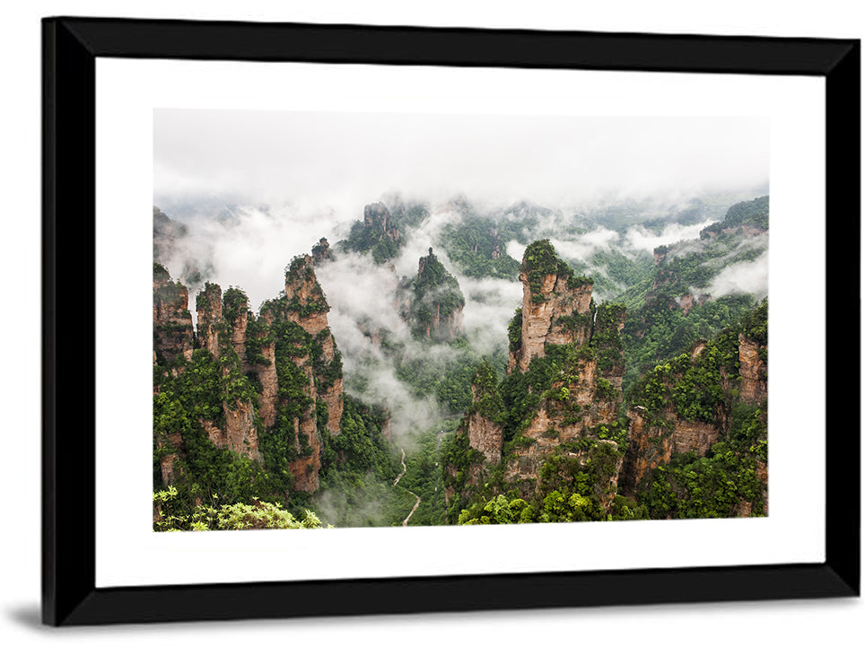 Zhangjiajie Sandstone Pillars Wall Art