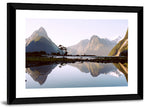 Mitre Peak Reflection at Milford Sound Wall Art