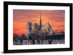 Notre-dame Cathedral at Golden Hour Wall Art