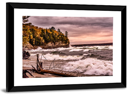 Stormy Michigan Lakeshore Wall Art