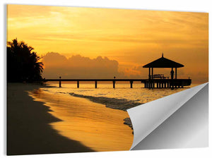 Resort Island Sunset Wall Art