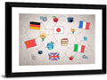 Global Flags Network Wall Art
