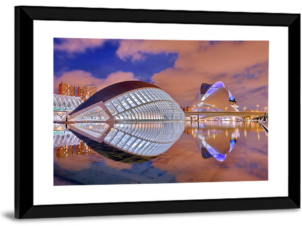 Valencia City of Arts and Sciences Twilight Wall Art