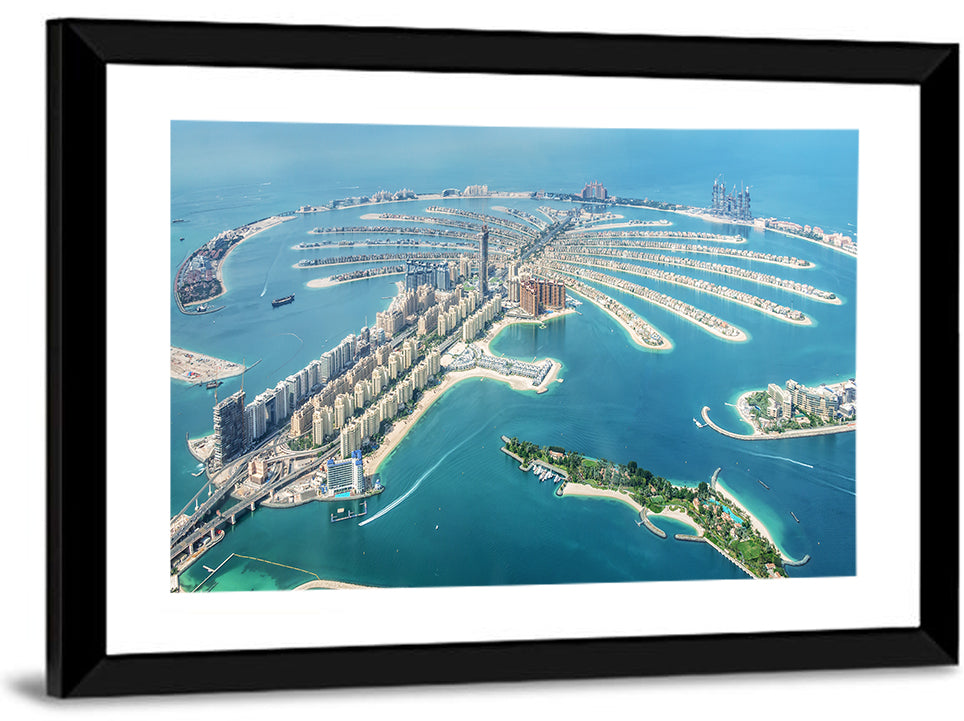 Palm Jumeirah Aerial View Wall Art