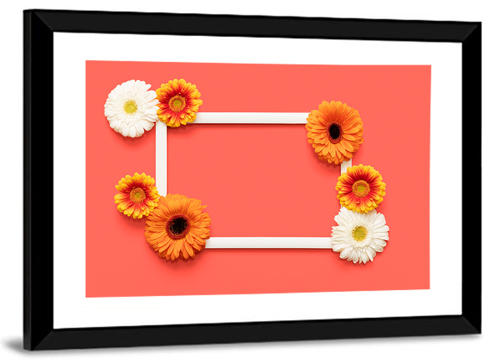 Handwritten Gerbera Greeting Wall Art